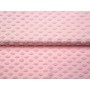 Jersey rose motif pois en éponge Stenzo