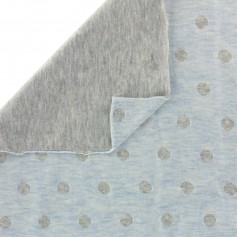 jersey double jacquard gris/bleu Stenzo textiles