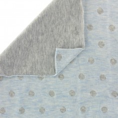 Jersey jacquard double face bleu/gris Stenzo textiles