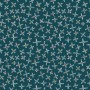 Tissu Dashwood HIBERNATE croix fond bleu-vert