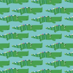 Tissu croco "rainbow friends" Dashwood Studio