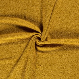 tissu bouclette ocre