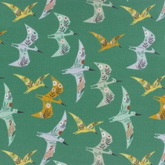 Tissu coton dino "roar" Dashwood studio