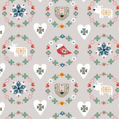 tissu collection winterfolk animaux Dashwood studio