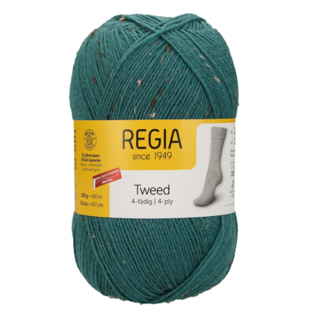 70 vert tweed Regia tweed 4 fils 