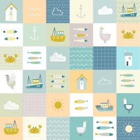 tissu patchwork collection coast Dashwood studio