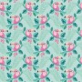 Tissu fond vert menthe toucans Dashwood