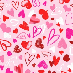 Tissu coeur je t'aime Dashwood