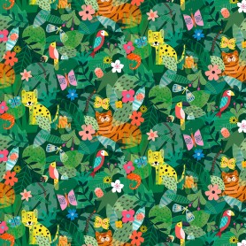 Tissu animaux save the planet Dashwood