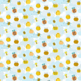 Tissu abeilles save the planet Dashwood