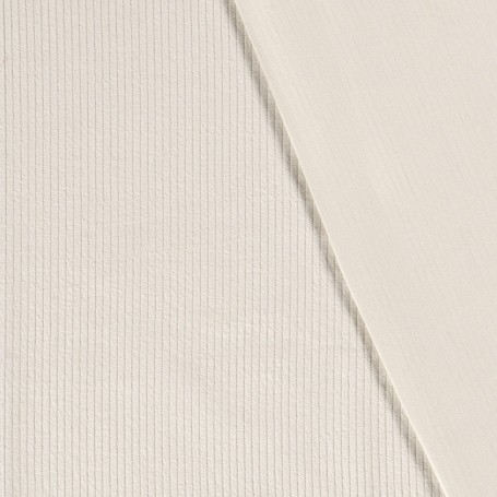 velours grosses côtes blanc