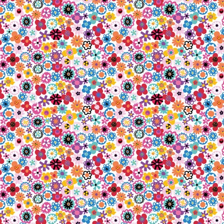Tissu viva la vida petites fleurs Dashwood