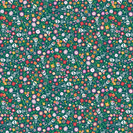 Tissu viva la vida squelette Dashwood