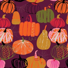Tissu halloween citrouilles Dashwood